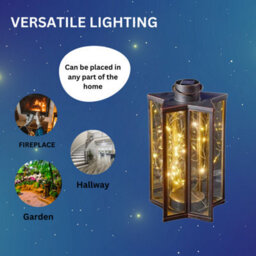 Marco Paul Solar Garden Lantern Light Hanging Star Firefly Effect Outdoor Decor Led Lamp - thumbnail 5