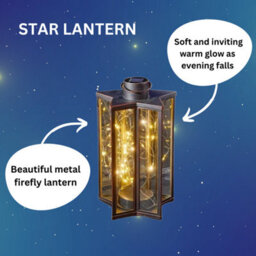 Marco Paul Solar Garden Lantern Light Hanging Star Firefly Effect Outdoor Decor Led Lamp - thumbnail 4