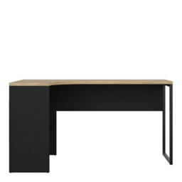 Furniture To Go Function Plus Corner Desk With 2 Drawers In Black And Oak  (W) 145.1 X (H) 76.8 X (D) 81Cm - thumbnail 3
