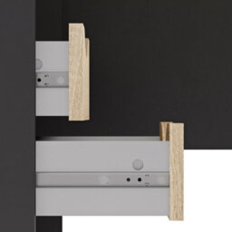 Furniture To Go Function Plus Corner Desk With 2 Drawers In Black And Oak  (W) 145.1 X (H) 76.8 X (D) 81Cm - thumbnail 9