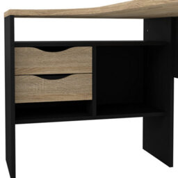 Furniture To Go Function Plus Corner Desk With 2 Drawers In Black And Oak  (W) 145.1 X (H) 76.8 X (D) 81Cm - thumbnail 8