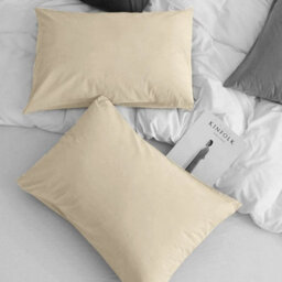 Ameha Pillowcase Pair Cream Microfiber Pillowcase-Soft Envelope Closure Pillowcase, Machine Washable Bedding Pillow Cover 50X75Cm - thumbnail 7