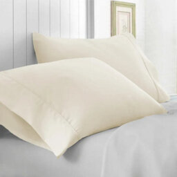 Ameha Pillowcase Pair Cream Microfiber Pillowcase-Soft Envelope Closure Pillowcase, Machine Washable Bedding Pillow Cover 50X75Cm - thumbnail 6