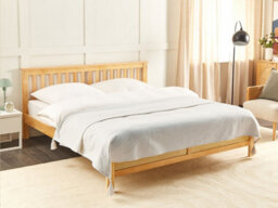 Beliani Bedspread Lindula Cotton 200 X 220 Cm Off-White - thumbnail 2