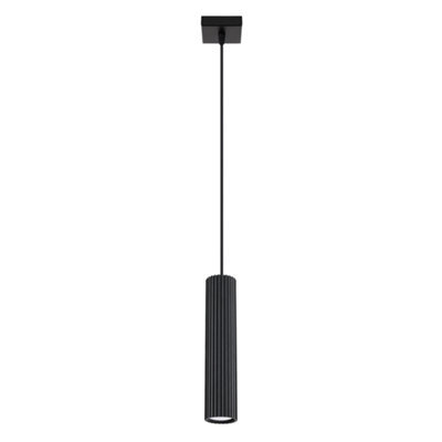 Sollux Lighting Karbon Aluminum Black 1 Lights Minimalist Pendant Ceiling Light - image 1