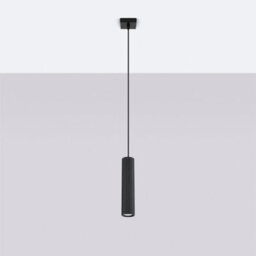 Sollux Lighting Karbon Aluminum Black 1 Lights Minimalist Pendant Ceiling Light - thumbnail 2
