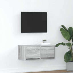 Berkfield Tv Cabinet Grey Sonoma 60X31X25.5 Cm Engineered Wood - thumbnail 1