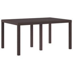 Berkfield Garden Dining Set 5 Pcs Brown - thumbnail 4