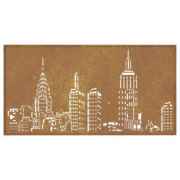 Vidaxl Garden Wall Decoration 105X55 Cm Corten Steel Skyline Design - thumbnail 5
