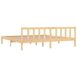 Vidaxl Bed Frame Without Mattress Solid Wood Super King Size - thumbnail 6