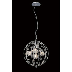 Luminosa Lighting Luminosa Sorrento Pendant Cylinder 3 Light G9 Polished Chrome/crystal - thumbnail 2