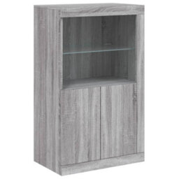 Berkfield Sideboard With Led Lights Grey Sonoma 181.5X37X100 Cm - thumbnail 9