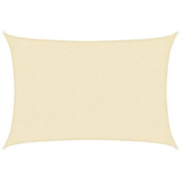 Vidaxl Sunshade Sail 160 G/m² Cream 2.5X4 M Hdpe - thumbnail 1