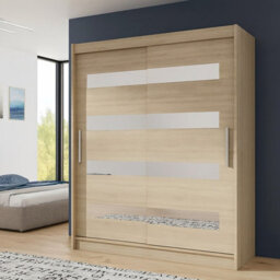Westa Xiii 150 Cm Sliding Door Wardrobe With Mirrors Sonoma - thumbnail 2