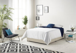Somnior Beds Somnior Tweed Natural Memory Foam Divan Bed With Mattress And 2 Drawers - Double - thumbnail 1
