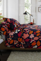 Deyongs Autumn Leaves 100% Cotton Brushed Duvet Cover Set - thumbnail 3