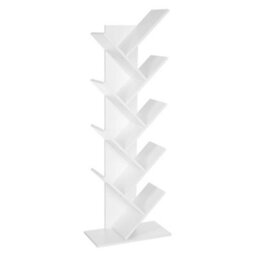 8 Tier Tree Bookshelf, Floor Standing Bookcase With Shelves - thumbnail 1