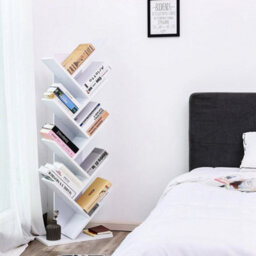 8 Tier Tree Bookshelf, Floor Standing Bookcase With Shelves - thumbnail 4