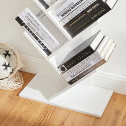 8 Tier Tree Bookshelf, Floor Standing Bookcase With Shelves - thumbnail 5