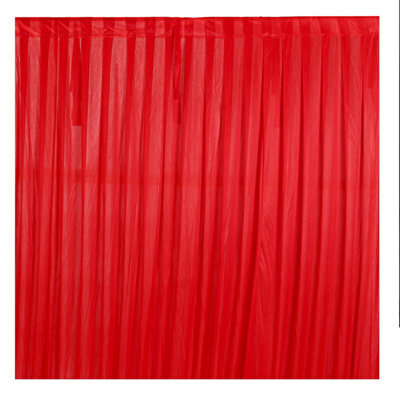 Neel Blue 3X6 M Ice Silk Backdrop Curtain Photography Scenery For Christmas Events Decor, Red - image 1