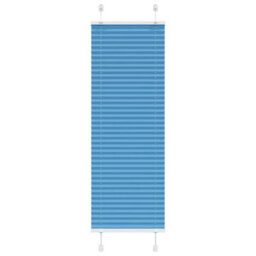 Berkfield Pleated Blind Blue 45X150 Cm Fabric Width 44.4 Cm Polyester - thumbnail 1