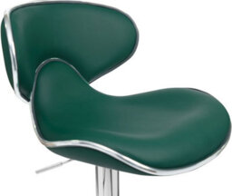 Lamboro Carcaso Single Kitchen Bar Stool, Chrome Footrest, Height Adjustable Swivel Gas Lift, Breakfast Bar & Home Barstool, Sage Green - thumbnail 9