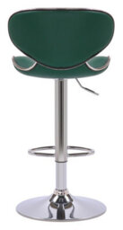 Lamboro Carcaso Single Kitchen Bar Stool, Chrome Footrest, Height Adjustable Swivel Gas Lift, Breakfast Bar & Home Barstool, Sage Green - thumbnail 5