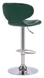 Lamboro Carcaso Single Kitchen Bar Stool, Chrome Footrest, Height Adjustable Swivel Gas Lift, Breakfast Bar & Home Barstool, Sage Green - thumbnail 4