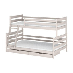 Arte Fami Cashmere Wooden Bunk Bed With Drawers - No Mattresses - 90 X 200 Cm & 120 X 200 Cm - thumbnail 5