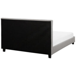 Beliani Waterbed Fabric La Rochelle 180 X 200 Cm (Eu Super King) Light Grey - thumbnail 7