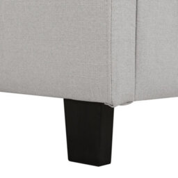Beliani Waterbed Fabric La Rochelle 180 X 200 Cm (Eu Super King) Light Grey - thumbnail 9