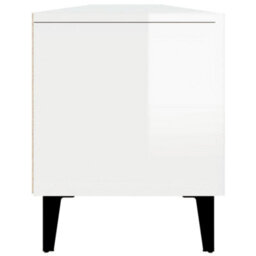 Berkfield Modern Tv Cabinet High Gloss White 180X31.5X40 Cm Engineered Wood - thumbnail 8