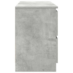 Berkfield Tv Cabinet Concrete Grey 100X35X54 Cm Engineered Wood - thumbnail 7