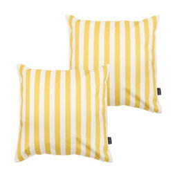 icon Striped Scatter Cushion Yellow 43X43Cm Set Of 2 - thumbnail 1