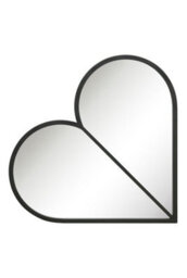 Mirroroutlet The Corde Black Metal Framed Heart Shaped Garden Mirror 80Cm X 80Cm - thumbnail 4