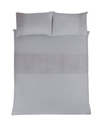Smart Living Luxury Super Soft Stylish Lace Panel Duvet Cover With Pillowcases - thumbnail 3