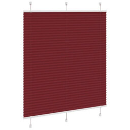 Berkfield Pleated Blind Bordeaux Red 120X100 Cm Fabric Width 119.4 Cm Polyester - thumbnail 3