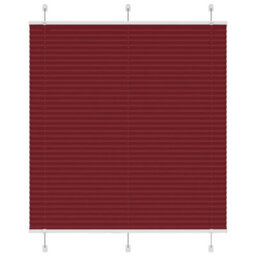 Berkfield Pleated Blind Bordeaux Red 120X100 Cm Fabric Width 119.4 Cm Polyester