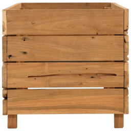 Berkfield Durable Raised Bed 100X40X38 Cm Recycled Teak And Steel - thumbnail 4