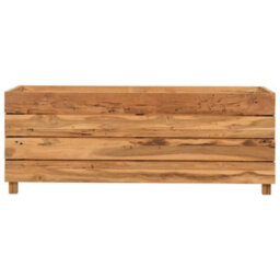 Berkfield Durable Raised Bed 100X40X38 Cm Recycled Teak And Steel - thumbnail 3