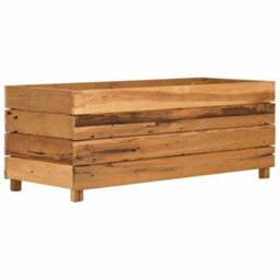 Berkfield Durable Raised Bed 100X40X38 Cm Recycled Teak And Steel - thumbnail 9