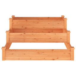 Berkfield Garden Raised Bed Brown 120X120X56 Cm Solid Wood Fir - thumbnail 4