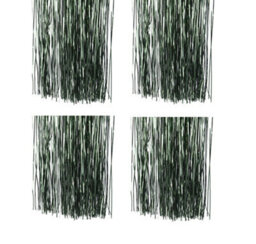 Decoris 4 X Pine Green Lametta Foil Tinsel Garland Strand Christmas Tree Decor 50X40Cm - thumbnail 1