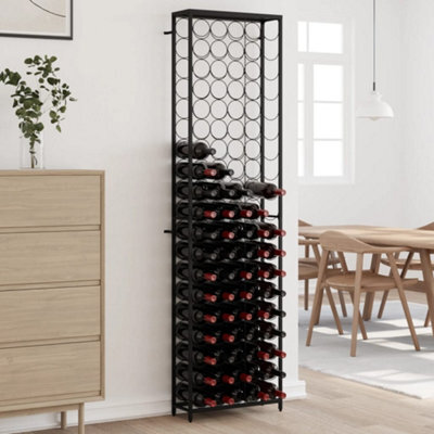 Vidaxl Wine Rack For 95 Bottles Black 54X18X200 Cm Wrought Iron - image 1