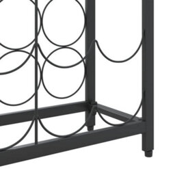 Vidaxl Wine Rack For 95 Bottles Black 54X18X200 Cm Wrought Iron - thumbnail 6