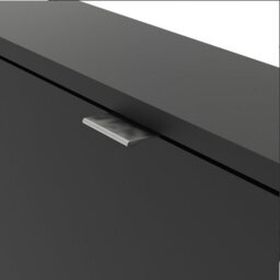 Furniture To Go Shoes Shoe Cabinet  W. 2 Tilting Doors And 2 Layers Matt Black - thumbnail 7