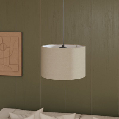 GoodHome Kpezin Natural Round Lamp Shade (D)30Cm - image 1