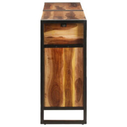 Berkfield Sideboard 172X35X80 Cm Solid Acacia Wood With Sheesham Finish - thumbnail 4