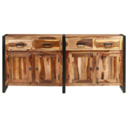 Berkfield Sideboard 172X35X80 Cm Solid Acacia Wood With Sheesham Finish - thumbnail 3