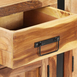 Berkfield Sideboard 172X35X80 Cm Solid Acacia Wood With Sheesham Finish - thumbnail 6